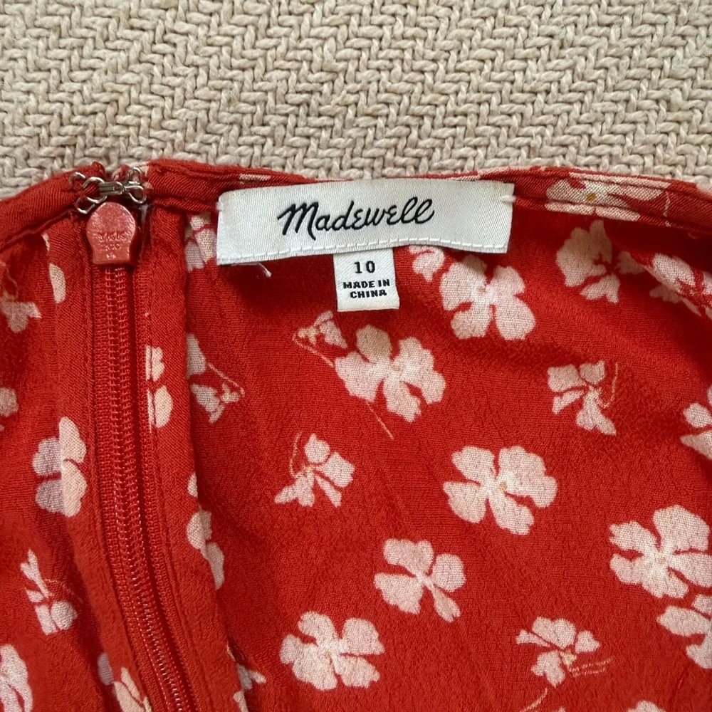 Madewell Floral Red Dress - Picture 3 of 3
